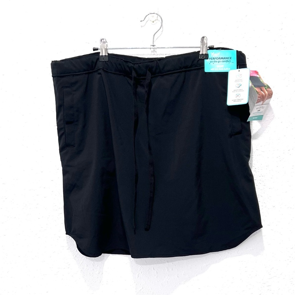 Lee Black Athletic Skorts Performance Wear 16M